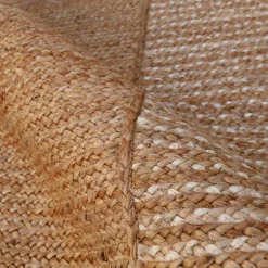 EMINZA Tapis de salon rectangulaire jute tissée main (160 x 230 cm) Hudson Marron New