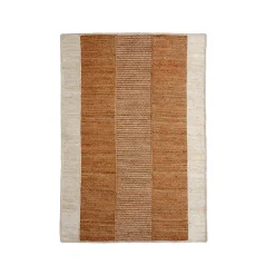 EMINZA Tapis de salon rectangulaire jute tissée main (160 x 230 cm) Hudson Marron New