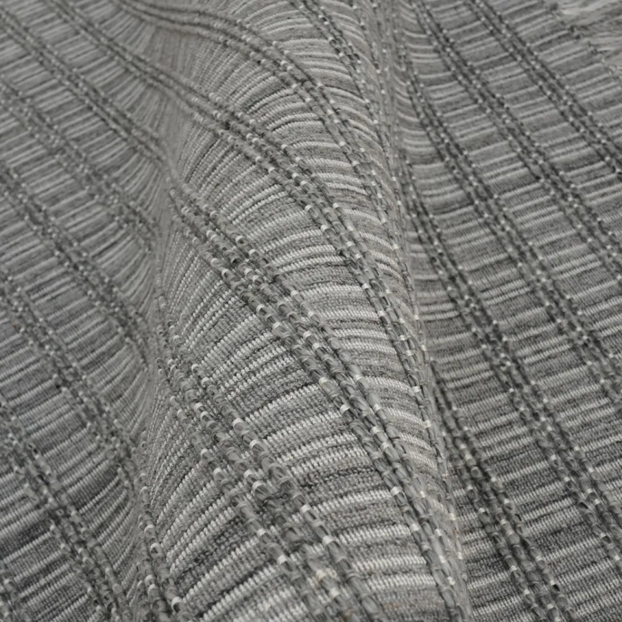 EMINZA Tapis de salon rectangulaire matière recyclée (140 x 200 cm) Priya Gris New
