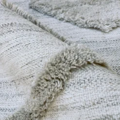 EMINZA Tapis de salon rectangulaire matière recyclée tuftée (160 x 230 cm) Kaito Ivoire Sale