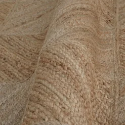 EMINZA Tapis de salon rectangulaire jute tissée main (160 x 230 cm) Anaya Marron Hot