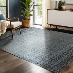 EMINZA Tapis de salon rectangulaire jacquard (140 x 200 cm) Shiraz Argent Sale