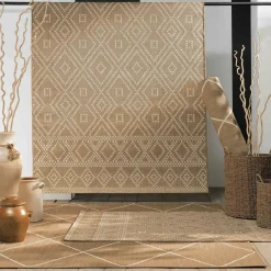 DOUCEUR D'INTERIEUR Tapis de salon (160 x 230 cm) Tania Beige Sale