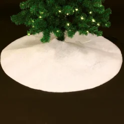 JJA Tapis de sapin (D100 cm) Effet neige Blanc Online
