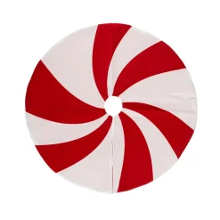 FEERIC LIGHTS Tapis de sapin rond (D90 cm) Bonbon et blanc Rouge Outlet