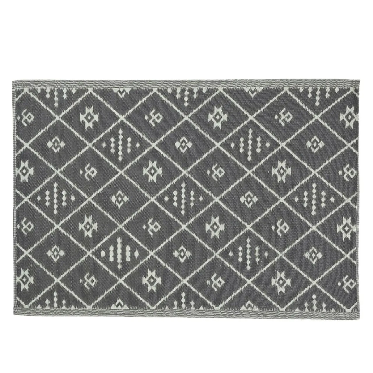 #N/A Tapis d'extérieur rectangulaire (180 x 120 cm) Inca Gris Clearance