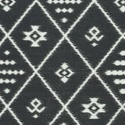#N/A Tapis d'extérieur rectangulaire (180 x 120 cm) Inca Noir Outlet