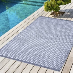 L'EFFET PAPILLON Tapis d'extérieur rectangulaire (50 x 80 cm) Hugo Galet Gris clair Sale