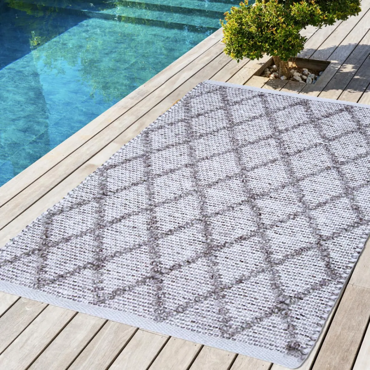 L'EFFET PAPILLON Tapis d'extérieur rectangulaire (50 x 80 cm) Orlando Sable Hot