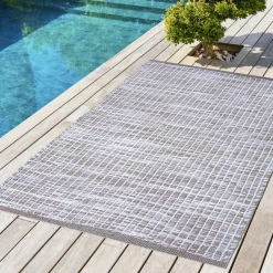 L'EFFET PAPILLON Tapis d'extérieur rectangulaire (50 x 80 cm) Bono Ficelle Gris ficelle Outlet
