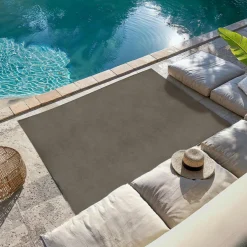 HESPERIDE Tapis d'extérieur rectangulaire (140 x 200 cm) Acora Bronze Gris Clearance