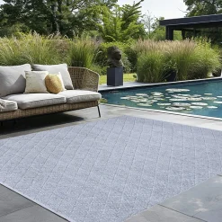 L'EFFET PAPILLON Tapis d'extérieur rectangulaire (160 x 230 cm) Orlando Perle Gris perle Hot