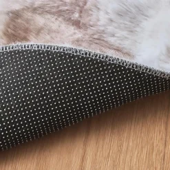 EMINZA Tapis fausse fourrure (120 cm) Toronto Taupe Best