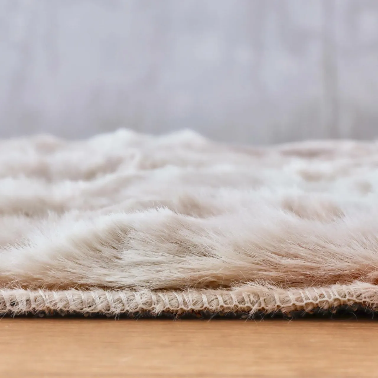 EMINZA Tapis fausse fourrure (120 cm) Toronto Taupe Best