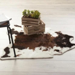 ATMOSPHERA Tapis fausse peau de vache (100 x 94 cm) Vache Marron Online