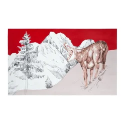 STOF Tapis multi-usage antidérapant (45 x 75 cm) Wildforest Rouge Outlet