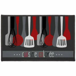 DOUCEUR D'INTERIEUR Tapis multi-usage (50 x 80 cm) Cuisinette Rouge Outlet