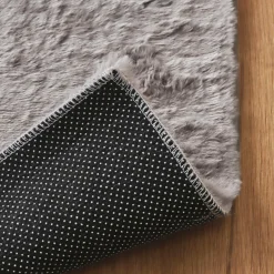 EMINZA Tapis rectangulaire fausse fourrure (140 x 200 cm) Finn Taupe Sale