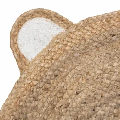 Atmosphera createur d'interieur for kids Tapis rond jute enfant (100 cm) Ourson Beige Online