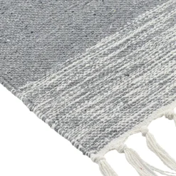 TENDANCE Tapis salon coton (45 x 90 cm) Ambre Gris Sale