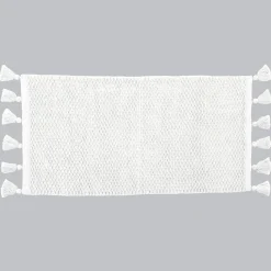 TENDANCE Tapis salon coton (45 x 90 cm) Raphaël Blanc Online