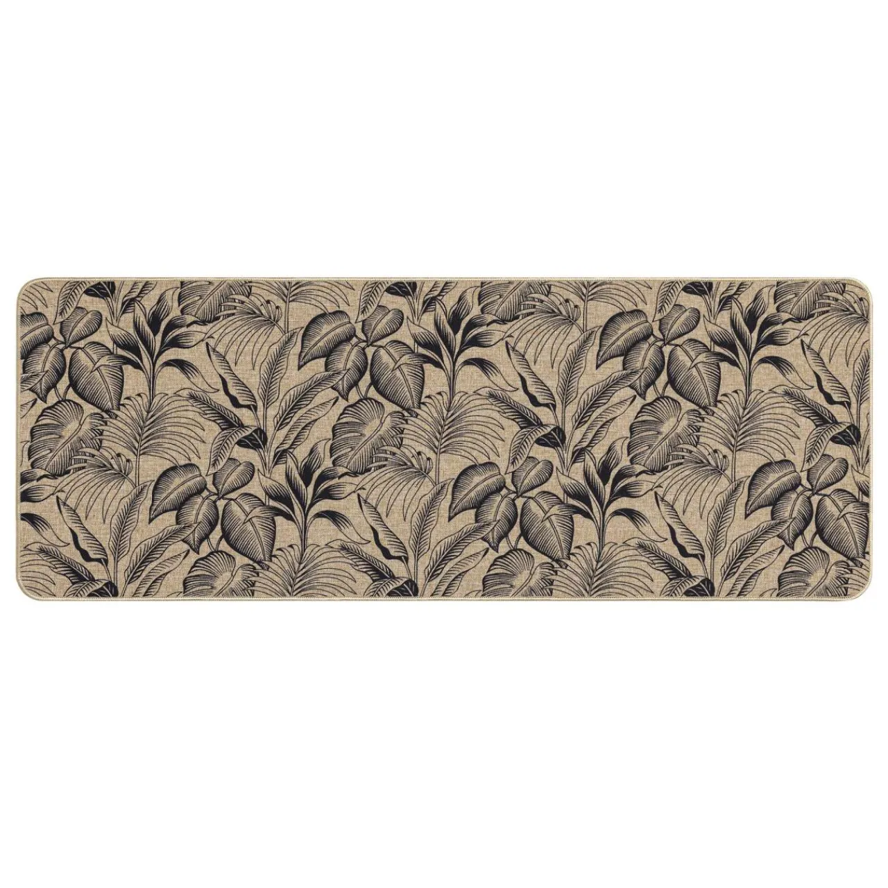 douceur d'intu017drieur Tapis tissé antidérapant (45 x 120 cm) Stylis Noir