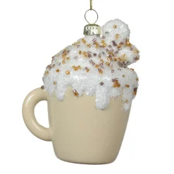 KAEMINGK Tasse à café à suspendre (H9 cm) Pailletée Crème Beige Discount