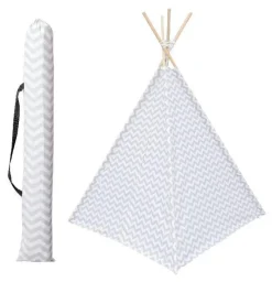 Atmosphera createur d'interieur for kids Tipi enfant bois et tissu (H160 cm) Twin Gris Online