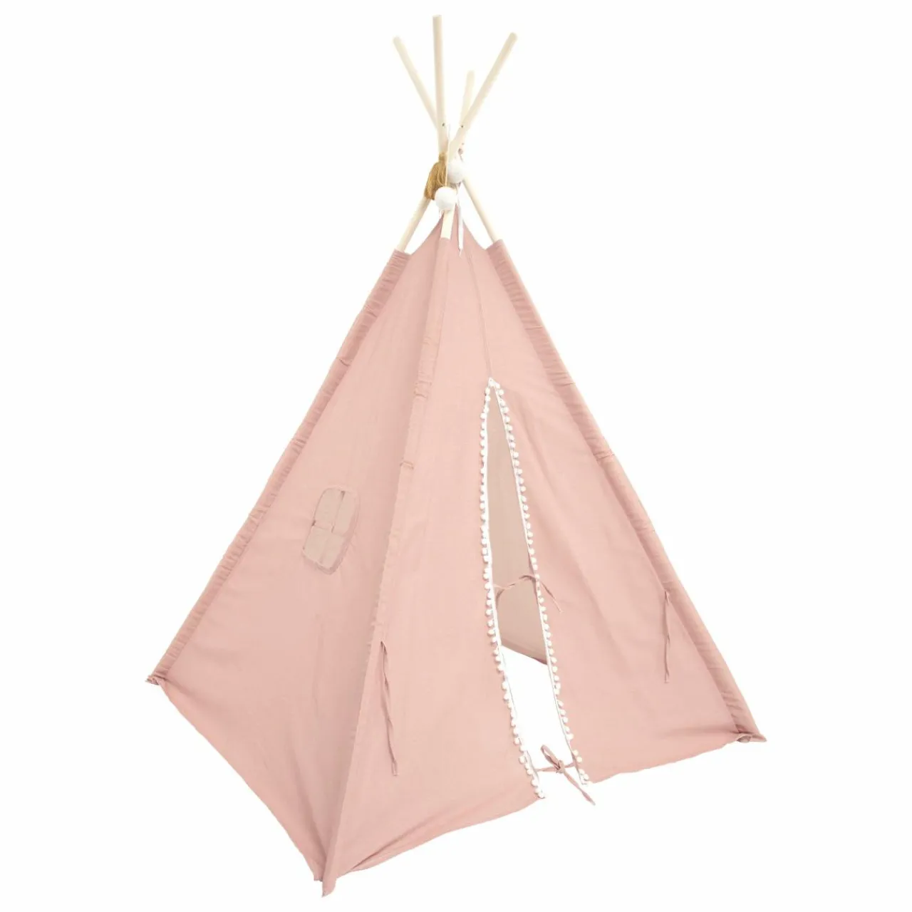 Atmosphera createur d'interieur for kids Tipi enfant bois et tissu (H160 cm) Wapi Rose Sale