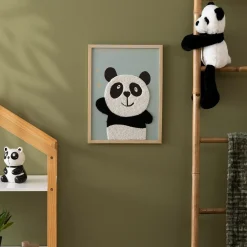 Atmosphera cru017dateur d'intu017drieur for kids Toile murale enfant (40 x 30 cm) Panda Vert Outlet