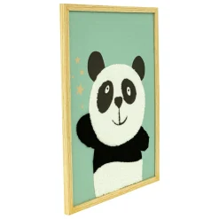 Atmosphera cru017dateur d'intu017drieur for kids Toile murale enfant (40 x 30 cm) Panda Vert Outlet