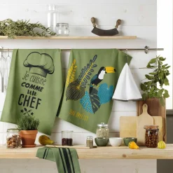 DOUCEUR D'INTERIEUR Torchon (70 cm) Brazilia Vert