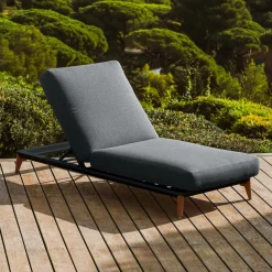 MOBELLIA Transat en aluminium Monte Carlo Gris Anthracite Discount