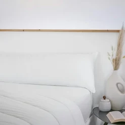 L'effet papillon Traversin coton anti acarien (160 x 40 cm) Sirius Blanc Discount