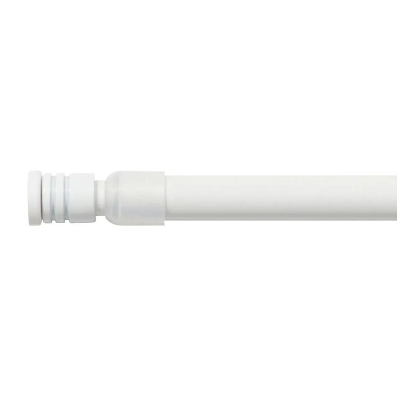 LUANCE Tringle autobloquante extensible ronde (L40 - 60 cm / D10 mm) Pia satiné Blanc Best