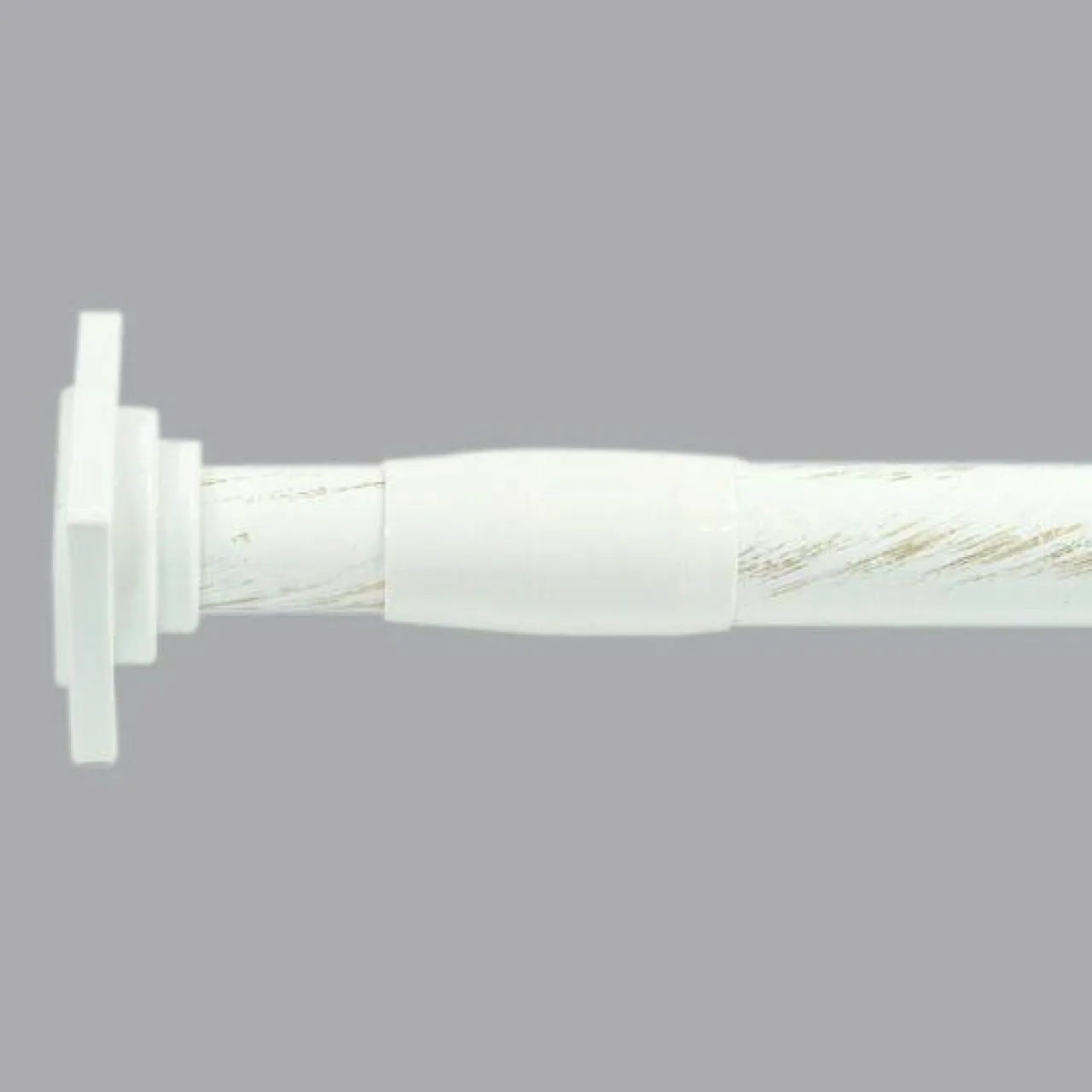 LUANCE Tringle autobloquante extensible (L70 - L120 cm / D22 mm) Carré Blanc New