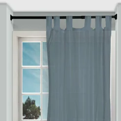 LUANCE Tringle autobloquante extensible (L70 - L120 cm/ D22 mm) Carré Noir Clearance
