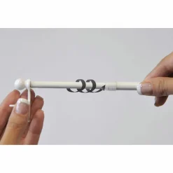 LUANCE Tringle extensible Fix'vit (50 à 80 cm) Blanc Best