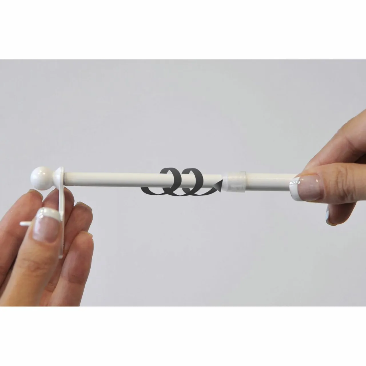 LUANCE Tringle extensible Fix'vit (50 à 80 cm) Blanc Best