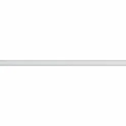 LUANCE Tringle rideau métal extensible (L185 - 350 cm / D28 mm) Lino mat Blanc Best