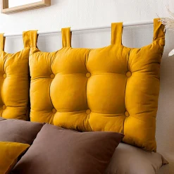 ENJOY HOME Tête de lit coussin (45 x 70 cm) Panama Jaune moutarde Discount