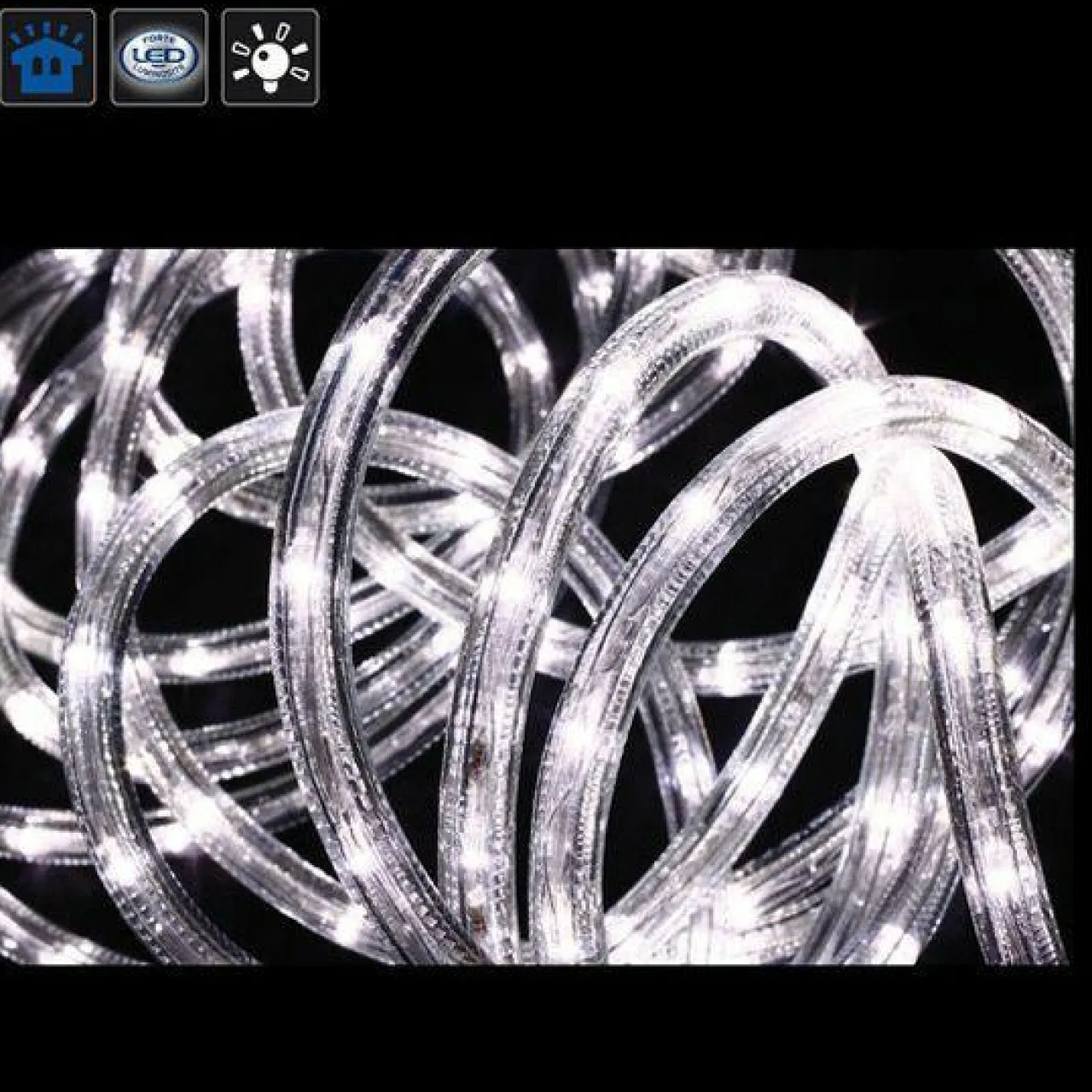 Feeric Lights & Christmas Tube lumineux 108 LED (6 m) Blanc froid Discount