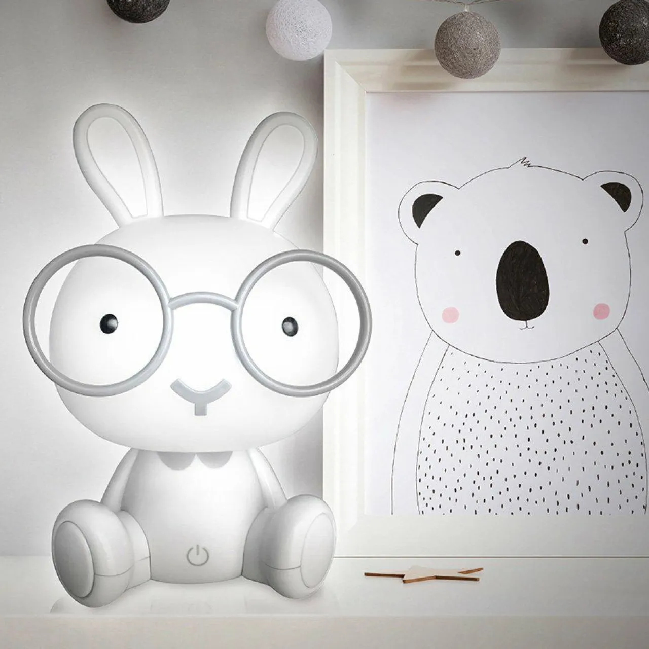 HOME DECO KIDS Veilleuse Lapin Mona he Blanc