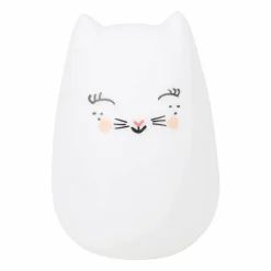 OSTARIA Veilleuse LED enfant (H12 cm) Chat he Blanc Hot
