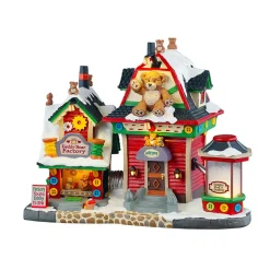LEMAX Village de Noël lumineux Usine à Ourson Hot