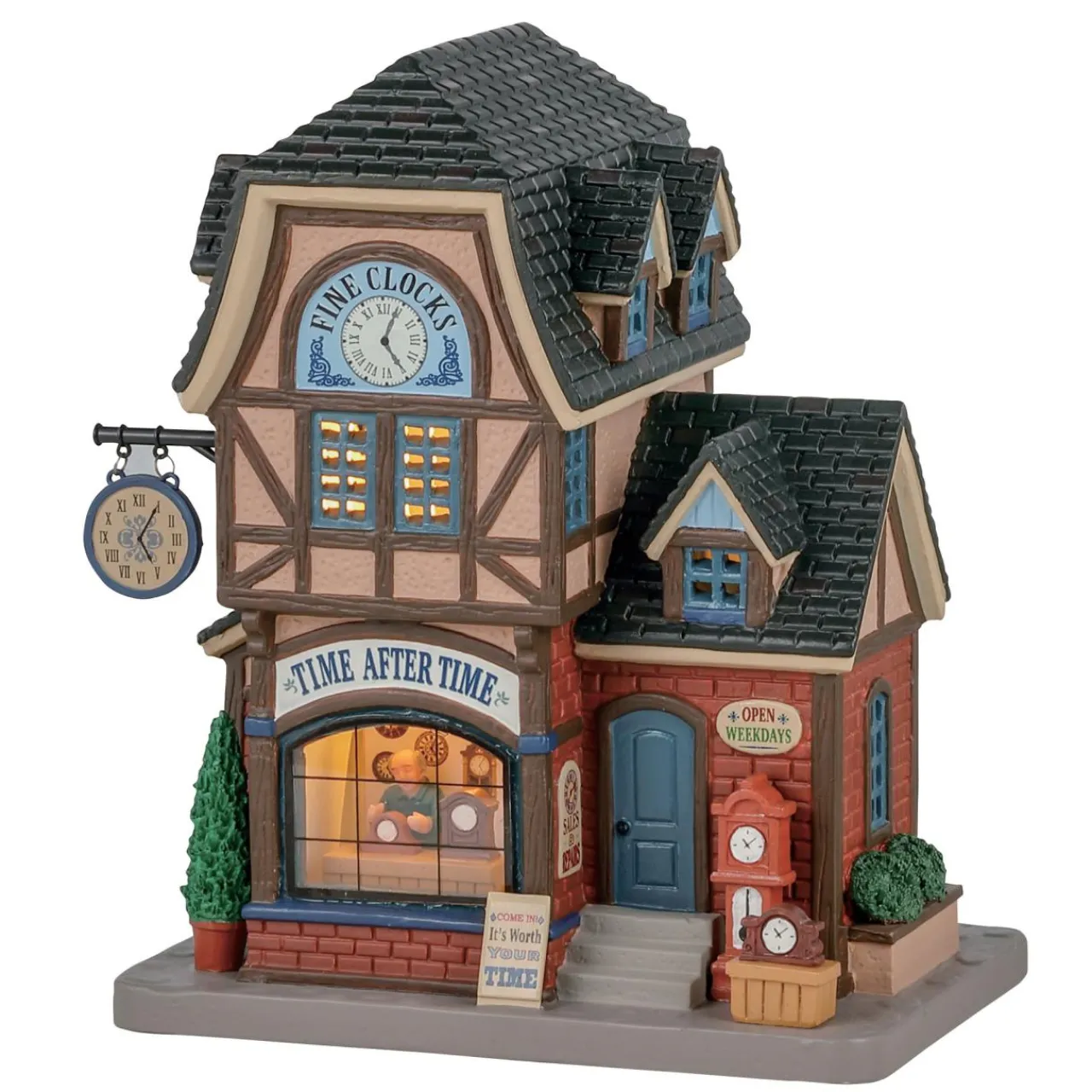 LEMAX Village de Noël lumineux Horloger le bon Temps Hot
