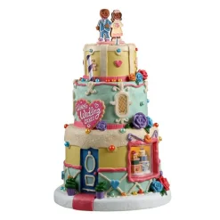 LEMAX Village de Noël lumineux à piles Gâteau de mariage de Wendy Discount