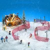 LEMAX Village de Noël lumineux Ensemble complet Chalet d'après-Ski Outlet