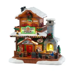 LEMAX Village de Noël lumineux Pizza Pomme de pin Outlet