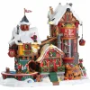 LEMAX Village de Noël lumineux, musical et en mouvement Fabrique des jouets des Elfes Online